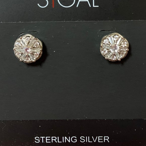 Sigal Sterling Silver Stud Earrings - Picture 2 of 2